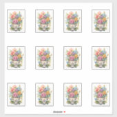 Sticker 12 Coupe des fleurs (Feuille)