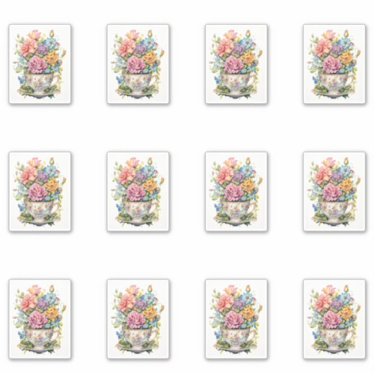 Sticker 12 Coupe des fleurs (Devant)