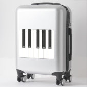 Sticker 12 Touches de piano réalistes Clavier inclinable M (Sur valise)
