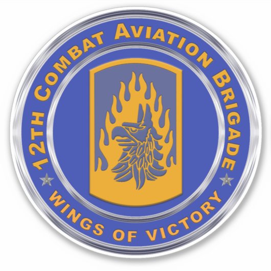 Sticker 12e brigade d'aviation de combat (Devant)