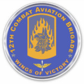 Sticker 12e brigade d'aviation de combat (Devant)
