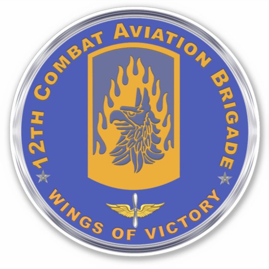 Sticker 12e brigade d'aviation de combat (Devant)