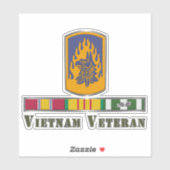 Sticker 12e brigade d'aviation de combat Vétéran du Vietna (Feuille)