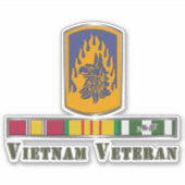 Sticker 12e brigade d'aviation de combat Vétéran du Vietna (Devant)