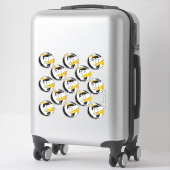 Sticker 13 couleurs d'équipe d'athlètes du club de volley- (Sur valise)