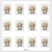 Sticker 13 Coupe des fleurs (Feuille)