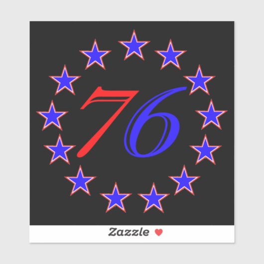 Sticker 13 étoiles (Feuille)