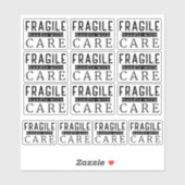 Sticker 13 Poignée Black Fragile Avec Soin Petite Entrepri (Feuille)
