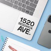STICKER 1520 SEDGWICK AVE. (Ordinateur portable avec iPhone)