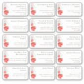 Sticker 15 Mariage individuel Nom du client Adresse Sticke (Devant)