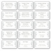 Sticker 15 Mariage individuel Nom du client Adresse Sticke (Devant)