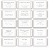 Sticker 15 Mariage individuel Nom du client Adresse Sticke (Devant)