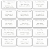 Sticker 15 Nom de l'invité individuel Adresse (Devant)