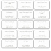 Sticker 15 Nom du client Mariage individuel simple Adresse (Devant)