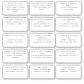 Sticker 15 Nom du client Mariage individuel simple Adresse (Devant)