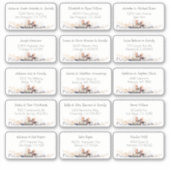 Sticker 15 Simple Mariage individuel Nom du client Adresse (Devant)