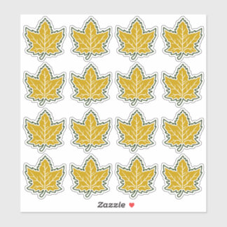 Sticker 16 Anniversaire canadien de la feuille d'érable 15