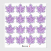 Sticker 16 Anniversaire canadien de la feuille d'érable 15 (Feuille)