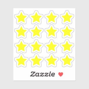 Sticker +16 (Enseignants et Enfants) Récompense Étoile Jau