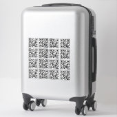 Sticker 16 Personnalisé facile à rendre QR Code (Sur valise)