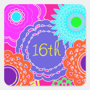 Sticker 16 pour douceur d'alimentation de fleurs