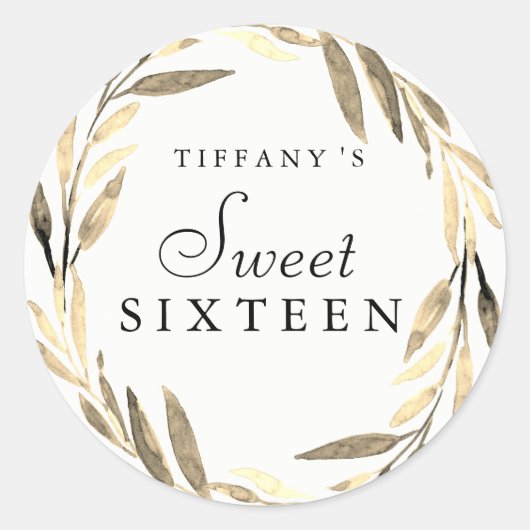 Sticker 16 pour la couronne d'or moderne (Devant)