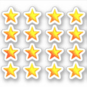 Sticker +16 (Récompenses / Livres) | Étoile dorée professe (Devant)