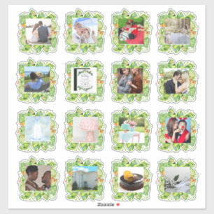 Sticker 16 x MARIAGE PHOTO Journal Planificateur Feuilles 