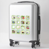Sticker 16 x MARIAGE PHOTO Journal Planificateur Feuilles  (Sur valise)