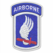 Sticker 173e Brigade aéroportée ABN Soldats Sky Contour (Devant)