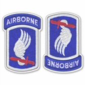 Sticker 173e Brigade aéroportée ABN Soldats Sky Contour (Devant)