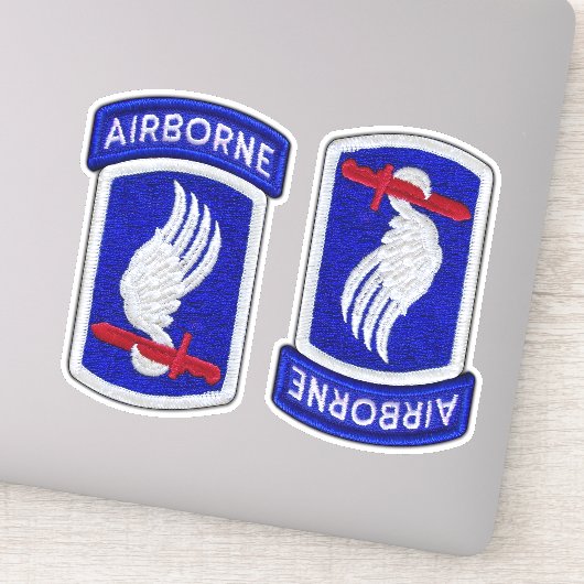 Sticker 173e Brigade aéroportée ABN Soldats Sky Contour (Détail)