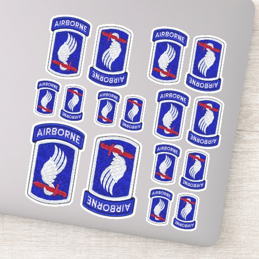 Sticker 173e Brigade aéroportée ABN Soldats Sky Contour St (Détail)