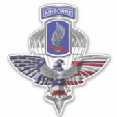 Sticker 173e voiture de brigade aéroportée (Devant)