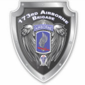 Sticker 173e voiture de brigade aéroportée (Devant)