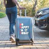 Sticker 17e anniversaire So Happy I'm 17 Aujourd'hui Cadea (Valise Insitu)