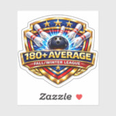Sticker 180+ Bowling Average | Fall / Winter League (Feuille)