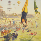 Sticker 1898 Coney Island Sideshow Poster (Devant)