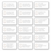 Sticker 18 Adresse de nom individuel Serif Logo d'entrepri (Devant)