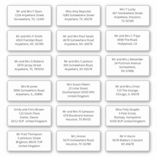 Sticker 18 Nom du bénéficiaire individuel Adresse Expéditi