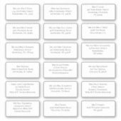 Sticker 18 Nom du client Mariage individuel Adresse Serif (Devant)