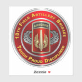 Sticker 18e brigade d'artillerie de campagne aéroportée (Feuille)