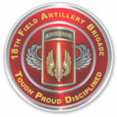 Sticker 18e brigade d'artillerie de campagne aéroportée (Devant)