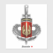 Sticker 18e brigade d'artillerie de campagne Afghanistan V (Feuille)