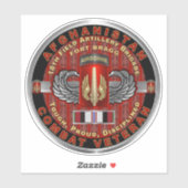 Sticker 18e brigade d'artillerie de campagne Afghanistan V (Feuille)