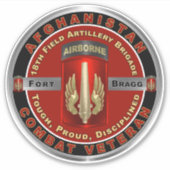 Sticker 18e brigade d'artillerie de campagne Afghanistan V (Devant)