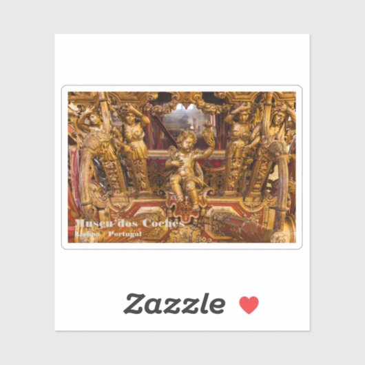 Sticker 18e c. Détail de l'entraîneur. Museu dos Coches. L (Feuille)