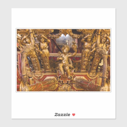 Sticker 18e c. Détail de l'entraîneur. Museu dos Coches. L (Feuille)