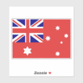 Sticker 1901 Drapeau terrestre des peuples australiens 3:2 (Feuille)