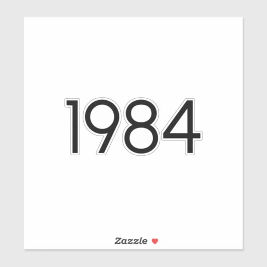 STICKER 1984 (Feuille)